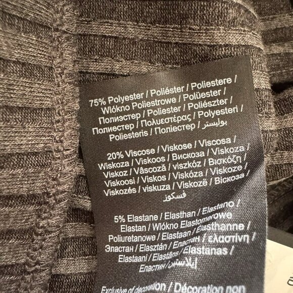 Vero Moda Rib Pencil Skirt Slim Fit Dark GRAY Size Medium Style 10271420 - Picture 5 of 7